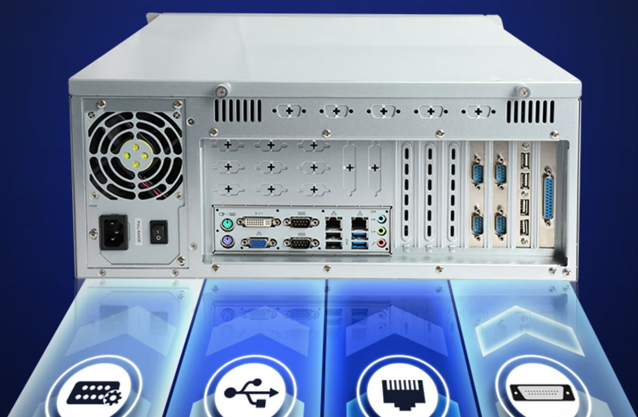 本機擁有6個串口，10個USB接口（2給USB3.0），2個千兆網口以及8bitGPIO。